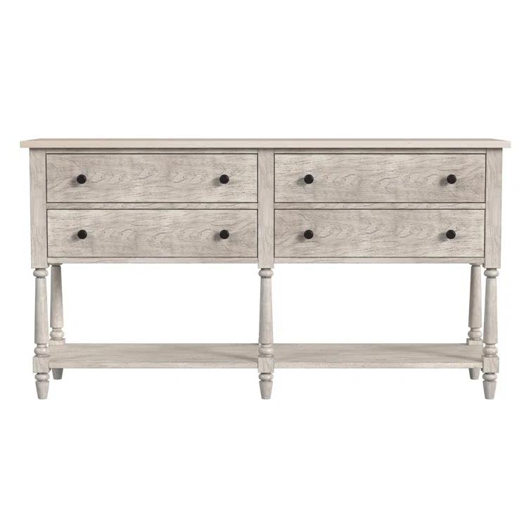 Danielle 65" Gray Marble Transitional Sideboard