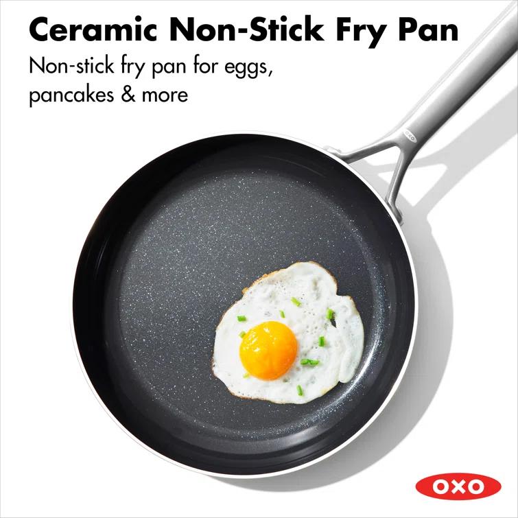 OXO 10pc Mira Tri-Ply Stainless Steel Cookware Set Silver: Dishwasher-Safe, Gas & Induction Compatible, UPC 885837031089