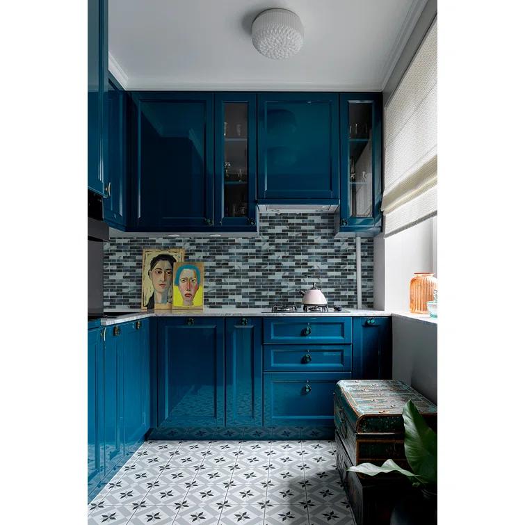 Impressions 1" x 4" Straight Edge Glass Mosaic Tile