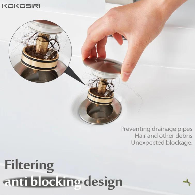 Pop-Up Bathroom Sink Drain
