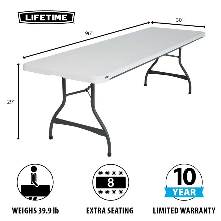 Lifetime 96'' Rectangular Portable Banquet Table