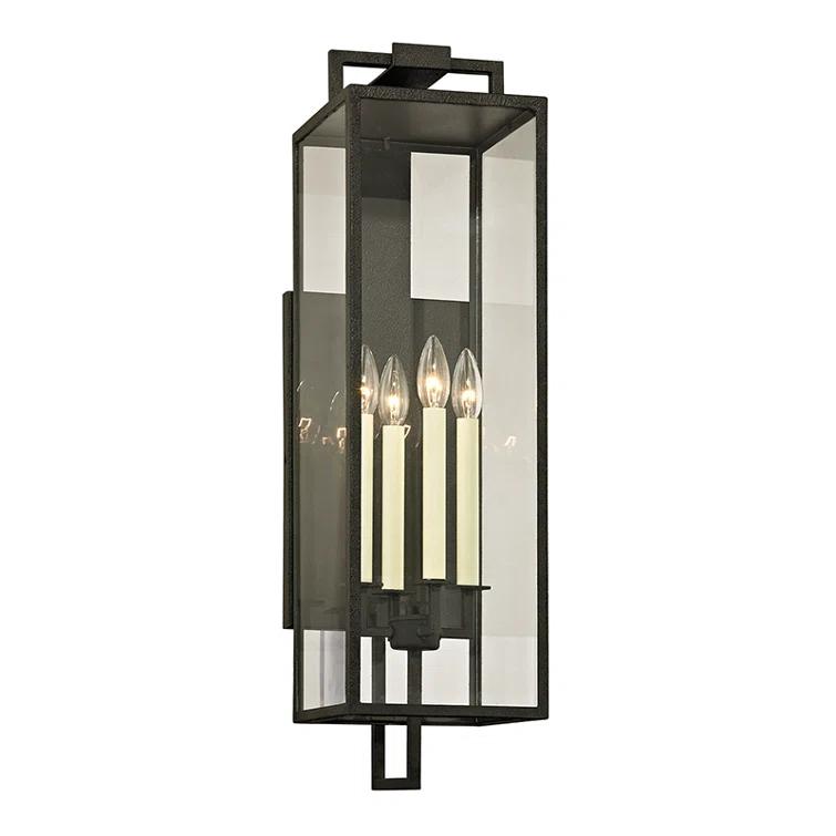 Judy Outdoor Sconce - Black / 34"H