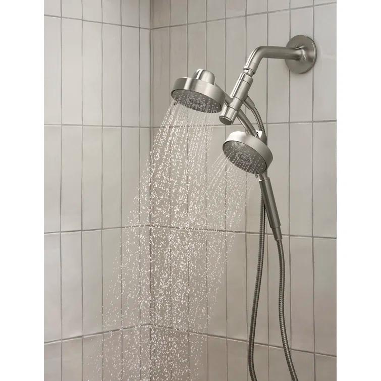 Kohler Purist® 2-In-1 Multifunction Shower Combo Kit, Showerhead and Handshower, Three Spray Settings