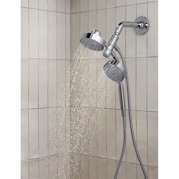 Kohler Purist® 2-In-1 Multifunction Shower Combo Kit, Showerhead and Handshower, Three Spray Settings