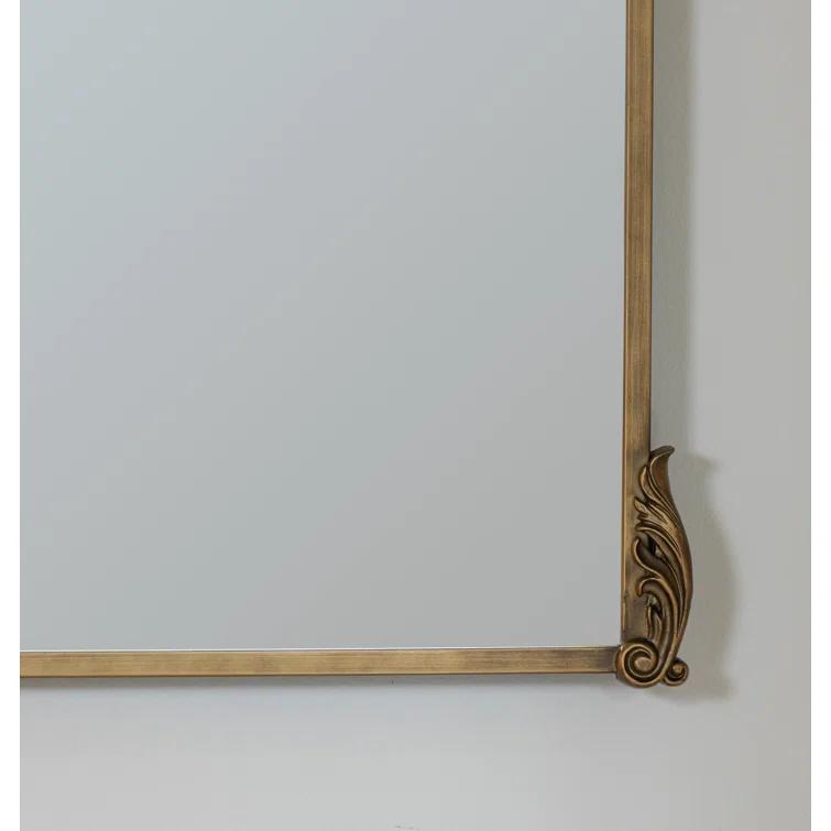 Antique Bronze Arch Full Length Wall Mounted Mirror
