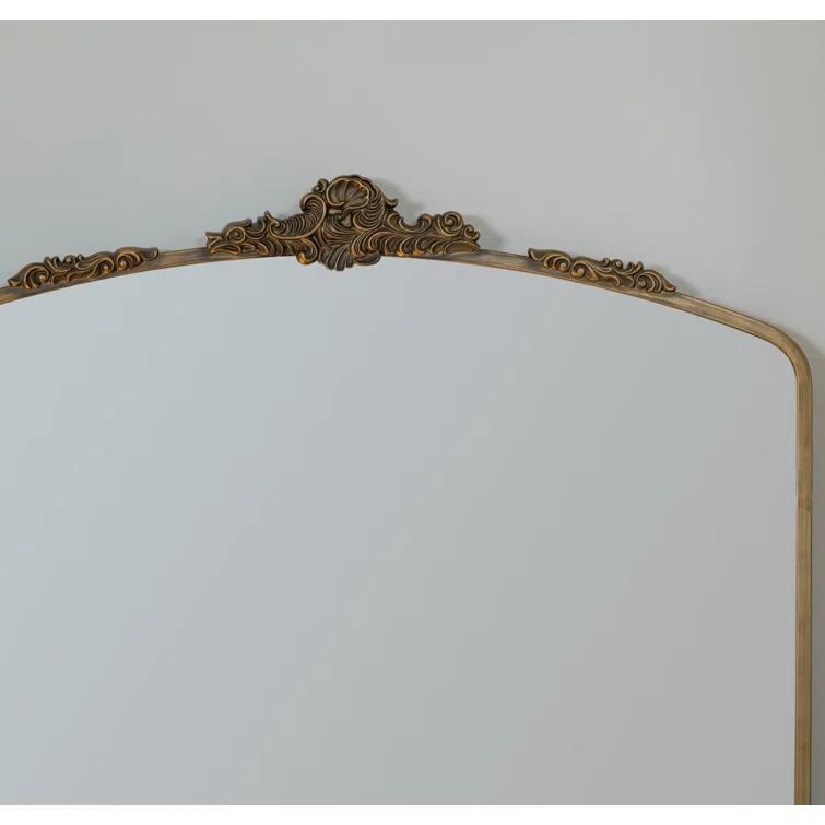 Antique Bronze Arch Full Length Wall Mounted Mirror