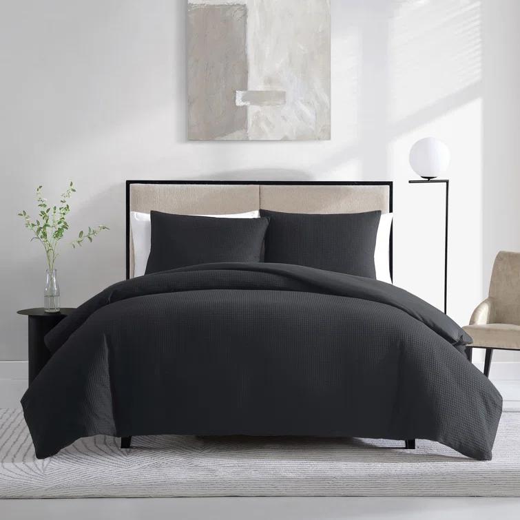Vera Wang Vera Wang Waffle Pique Solid Cotton Comforter Set