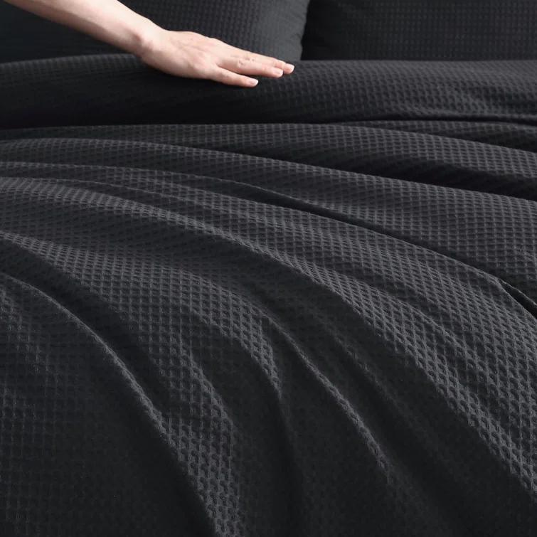 Vera Wang Vera Wang Waffle Pique Solid Cotton Comforter Set