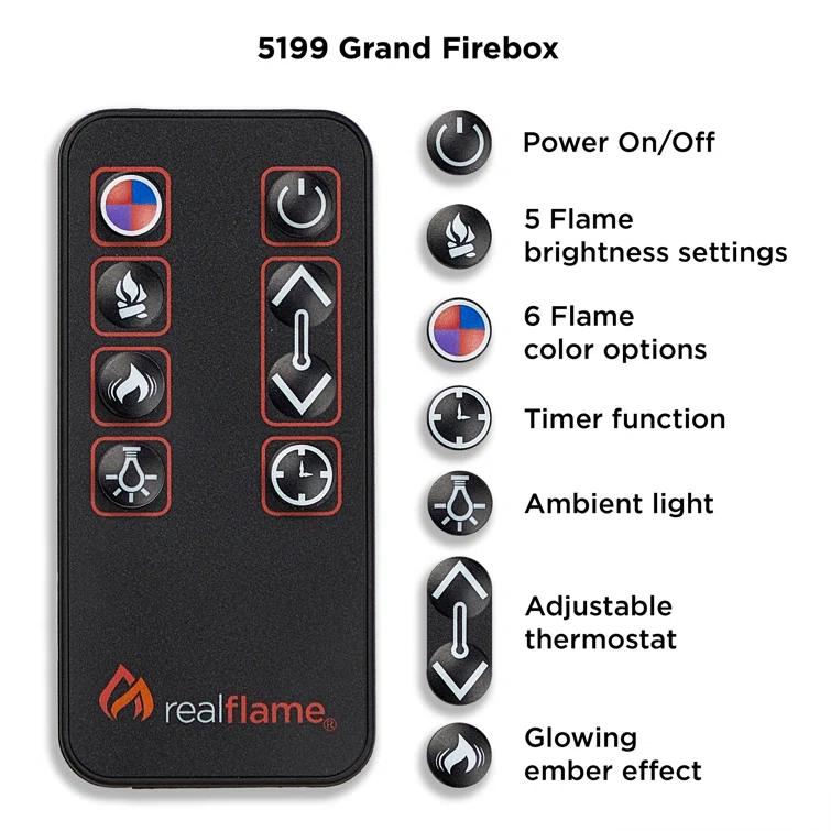 Real Flame Harlan 55" Grand Electric Fireplace by Real Flame