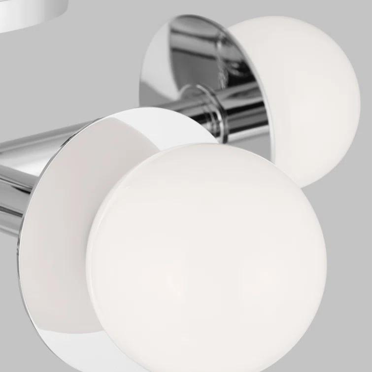 Allegra 4 Light Glass Semi Flush Mount