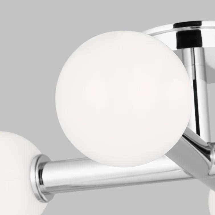 Allegra 4 Light Glass Semi Flush Mount