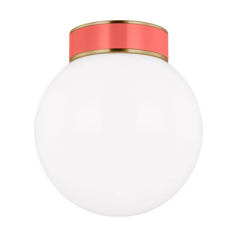 Emilia Single Light Glass Flush Mount