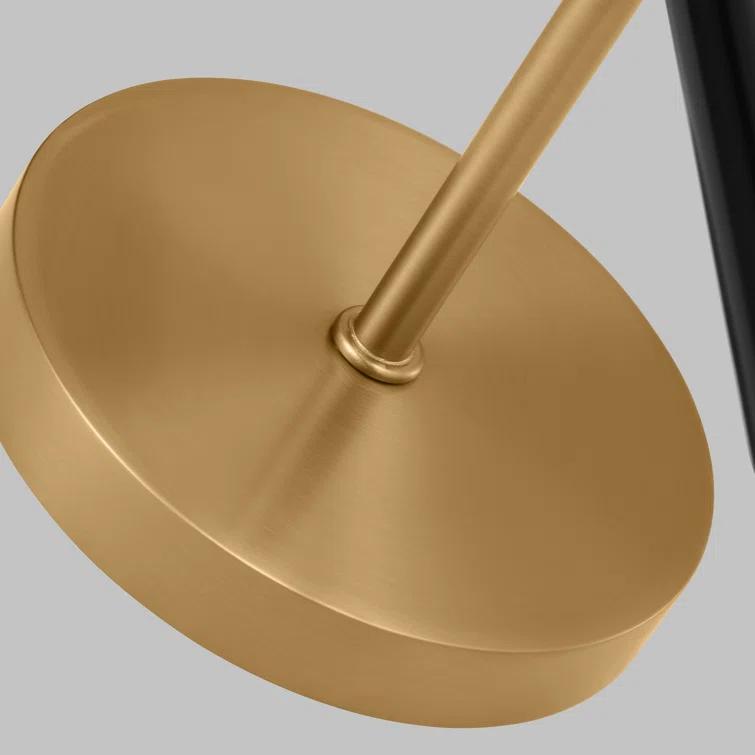 Single Light Steel Dimmable Armed Sconce