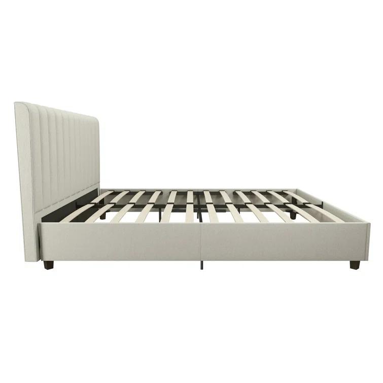 Brittany Tufted Upholstered Platform Bed
