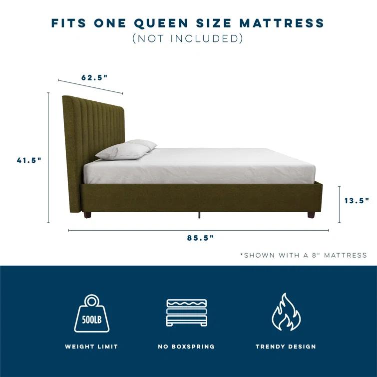Brittany Tufted Upholstered Platform Bed