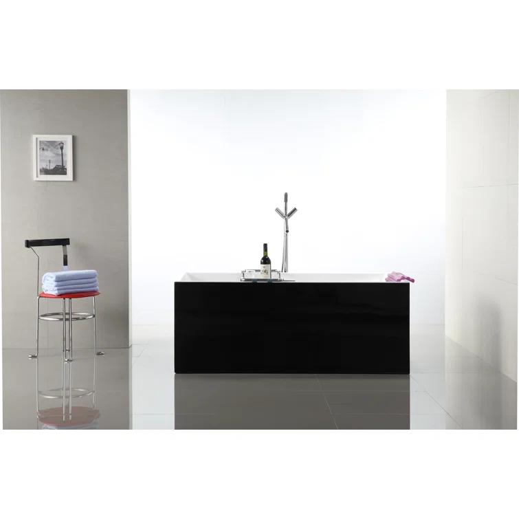 Bellaterra Home BA6813BL Toulouse 59.1'' x 29.5'' Freestanding Soaking Acrylic Bathtub