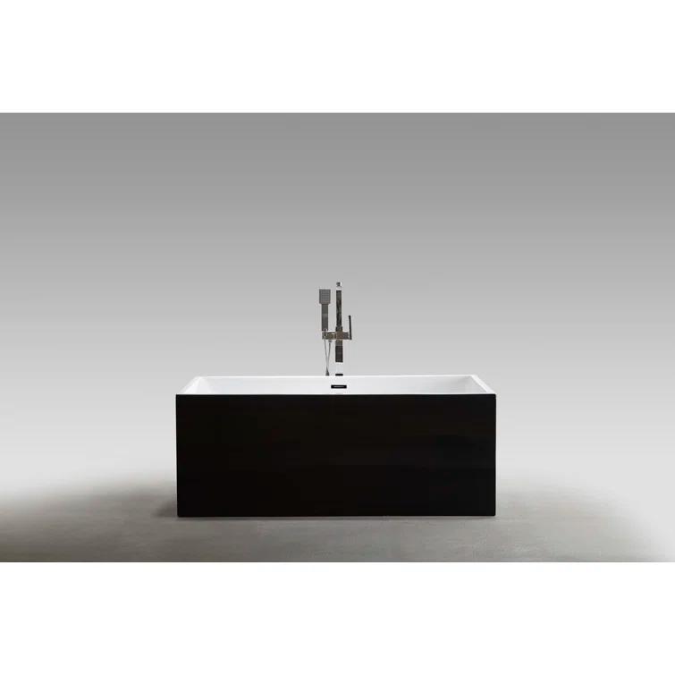 Bellaterra Home BA6813BL Toulouse 59.1'' x 29.5'' Freestanding Soaking Acrylic Bathtub