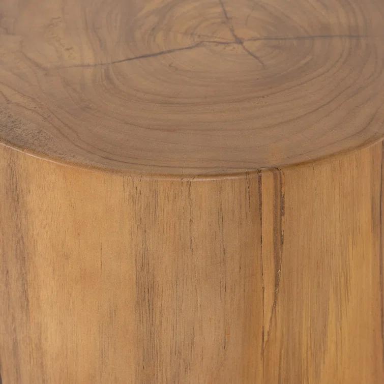 Jovie Outdoor Round Teak Side Table