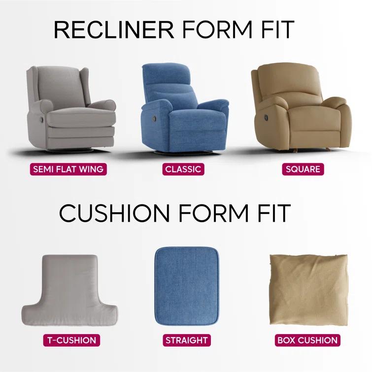 Stretchy Slipcover for Recliner Armchair - Italian Style & Premium Quality - Mille Righe Collection