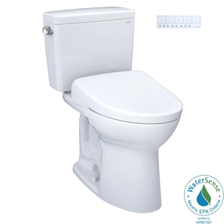 Drake® 1.6 GPF Elongated Floor Mounted Two-Piece Toilet (Seat Included) without Auto Flush