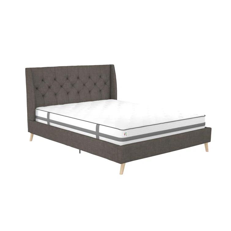 Her Majesty Upholstered Wingback Bed