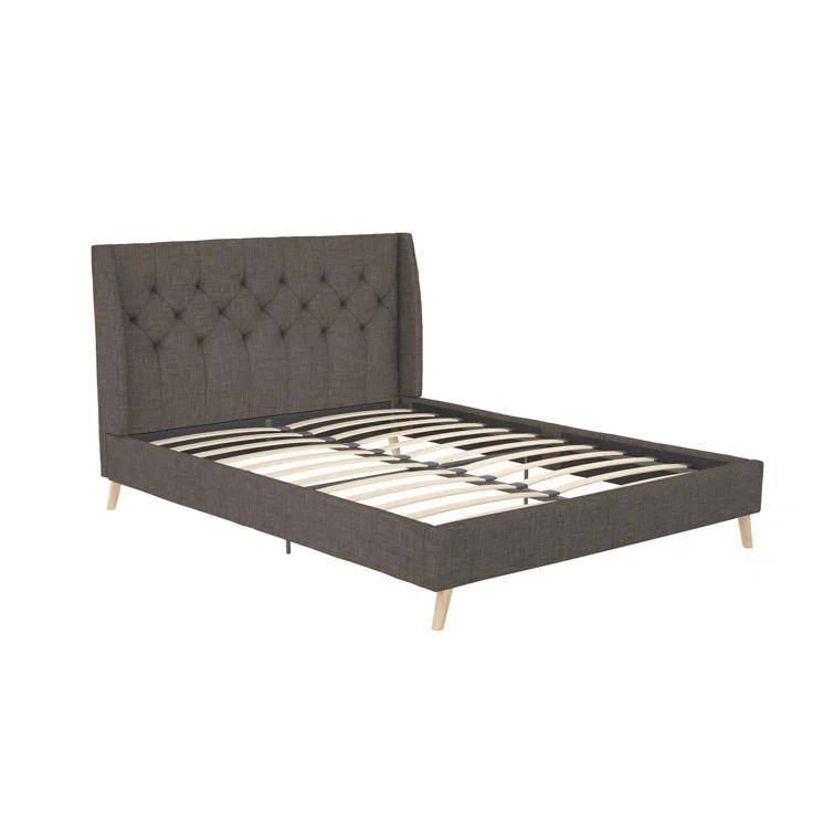 Her Majesty Upholstered Wingback Bed