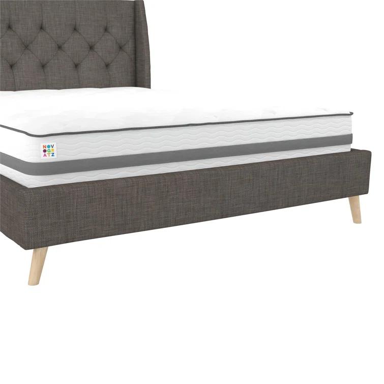 Her Majesty Upholstered Wingback Bed