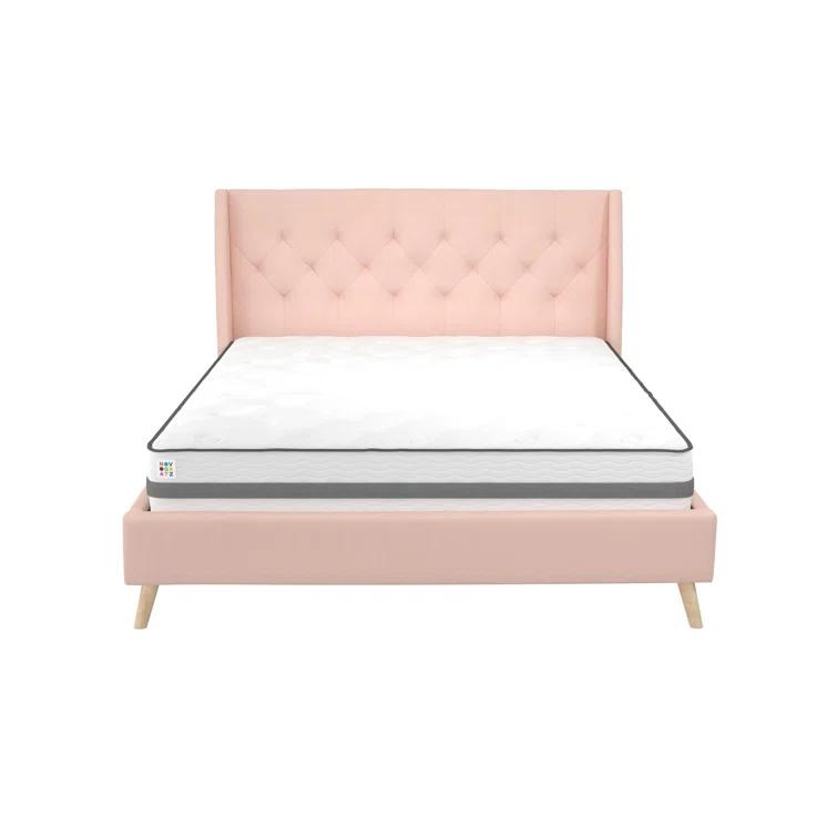 Her Majesty Upholstered Wingback Bed