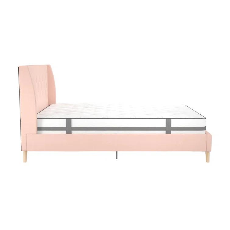 Her Majesty Upholstered Wingback Bed