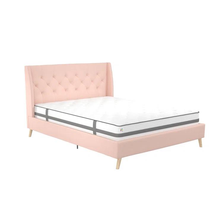 Her Majesty Upholstered Wingback Bed