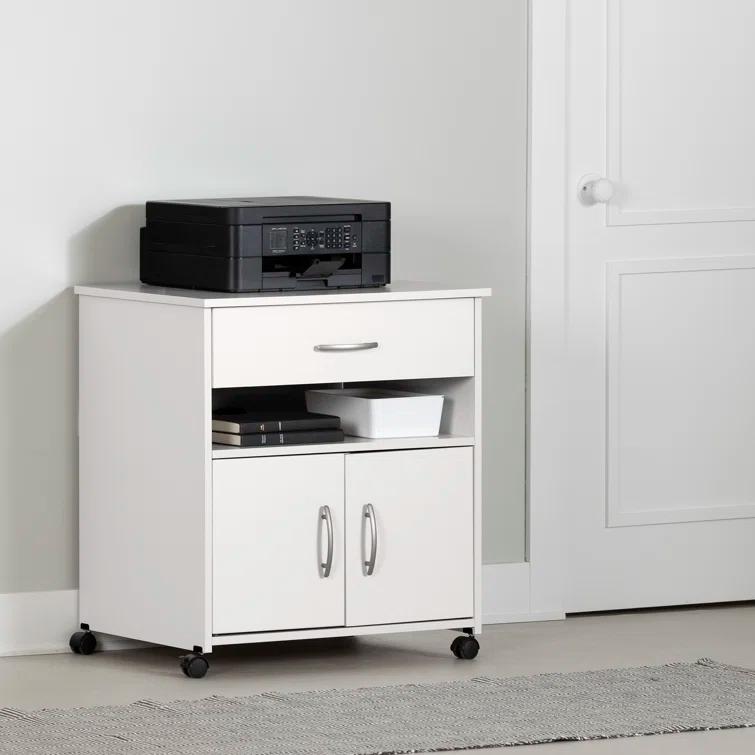 Axess 29.13'' H x 23'' W 1 Printer Stand with Wheels