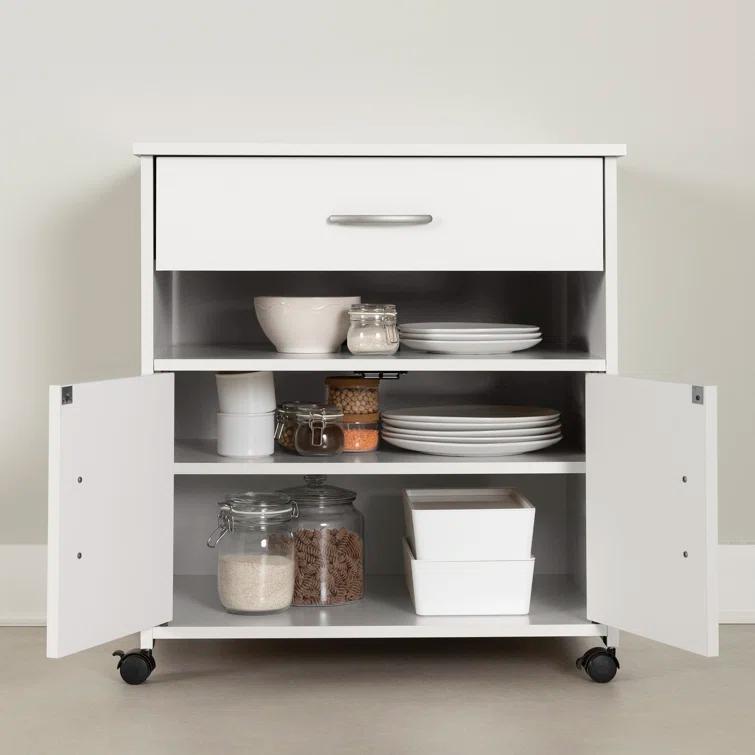 Axess 29.25'' H x 26.75'' W 2 - Cabinet Utility Cart with Wheels