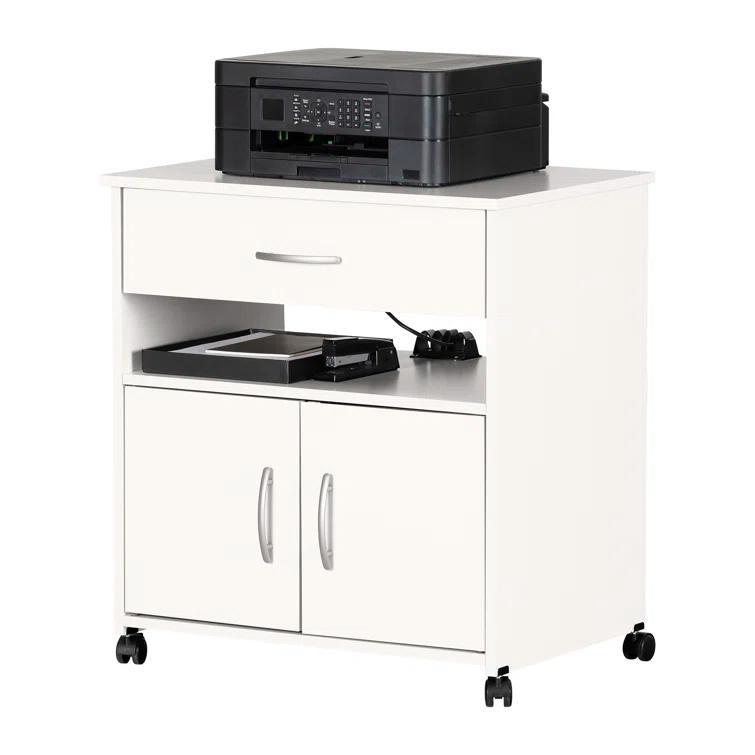 Axess 29.13'' H x 23'' W 1 Printer Stand with Wheels