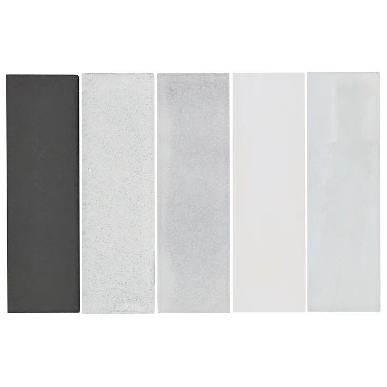 Groovy Blend 2" x 8" Glossy Lava Stone Subway Wall Tile (3.88 Sq. Ft. / Case)