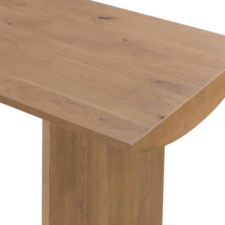 Contemporary Modern Home Office Desk in Warm Grey-Brown Oak Veneer