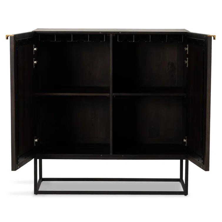 Taro 40'' Solid Wood Bar Cabinet