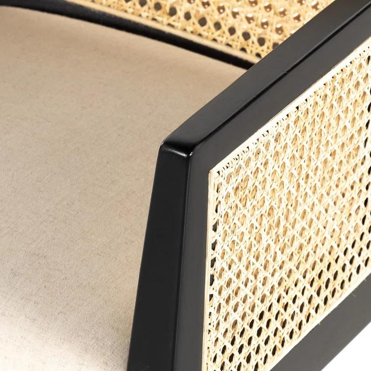 Lisbon Cane Swivel Desk Armchair