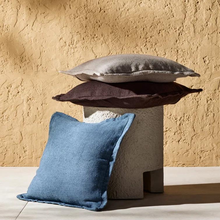 100% Pet Indoor/Outdoor Reversible Throw Pillow