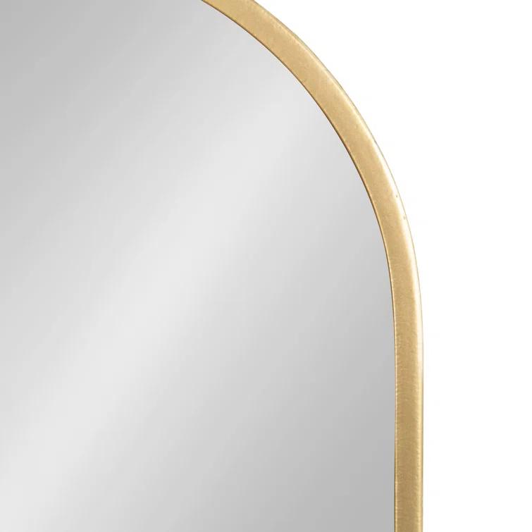 Lumi Metal Flat Mirror with Shelves