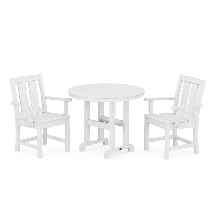 Mission 3-Piece Farmhouse Dining Set