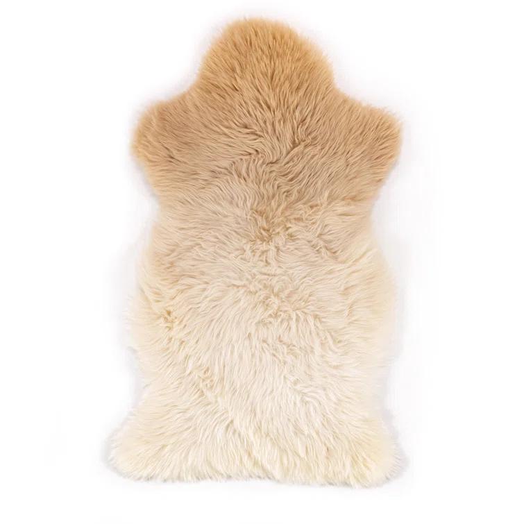 Vale Ombre Sheepskin Throw - Beige