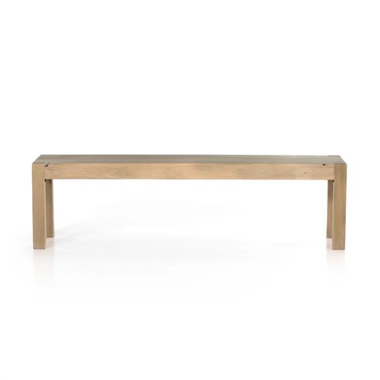 Beck 70'' Dry Wash Poplar Modern Shaker Dining Bench