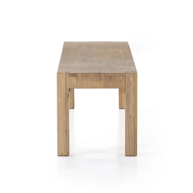 Beck 70'' Dry Wash Poplar Modern Shaker Dining Bench