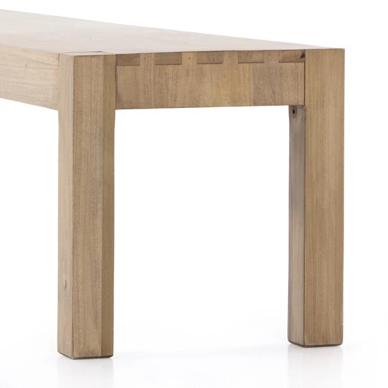 Beck 70'' Dry Wash Poplar Modern Shaker Dining Bench
