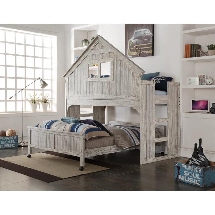 Twin Over Full Solid Wood Standard Bunk Bed by Birch Lane™