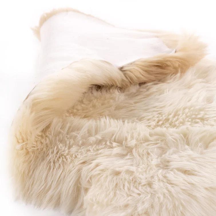 Vale Ombre Sheepskin Throw - Beige