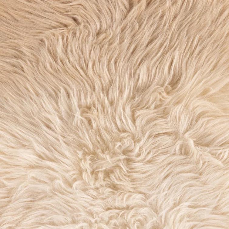 Vale Ombre Sheepskin Throw - Beige