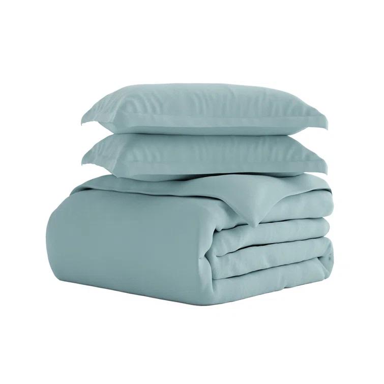 Duvet Cover Set Super Soft Microfiber Bedding in Solid Colors