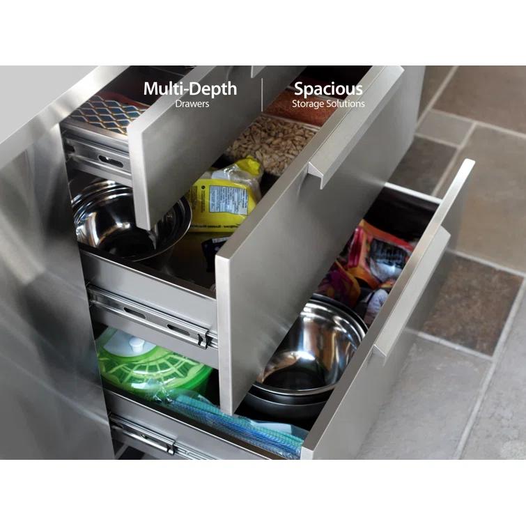 Outdoor Kitchen Classic 32In 3-Drawer Cabinet