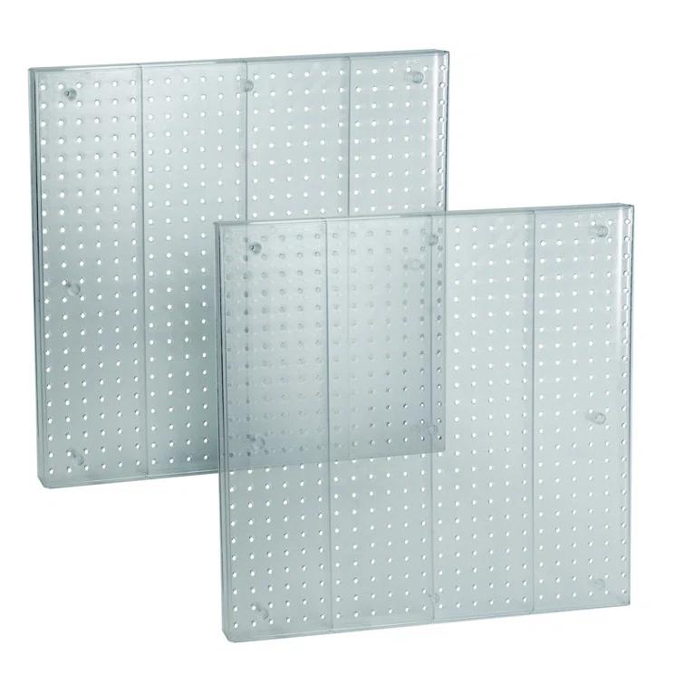 Pegboard Wall Panel Storage Solution, Size: 24"x 24", 2-Pack